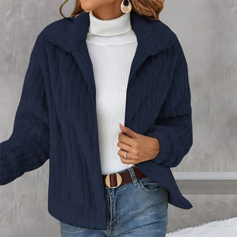 Lively® Vêtements automn & hiver Bleu Marine / S Veste Chic Ultra-Confortable | Lively™