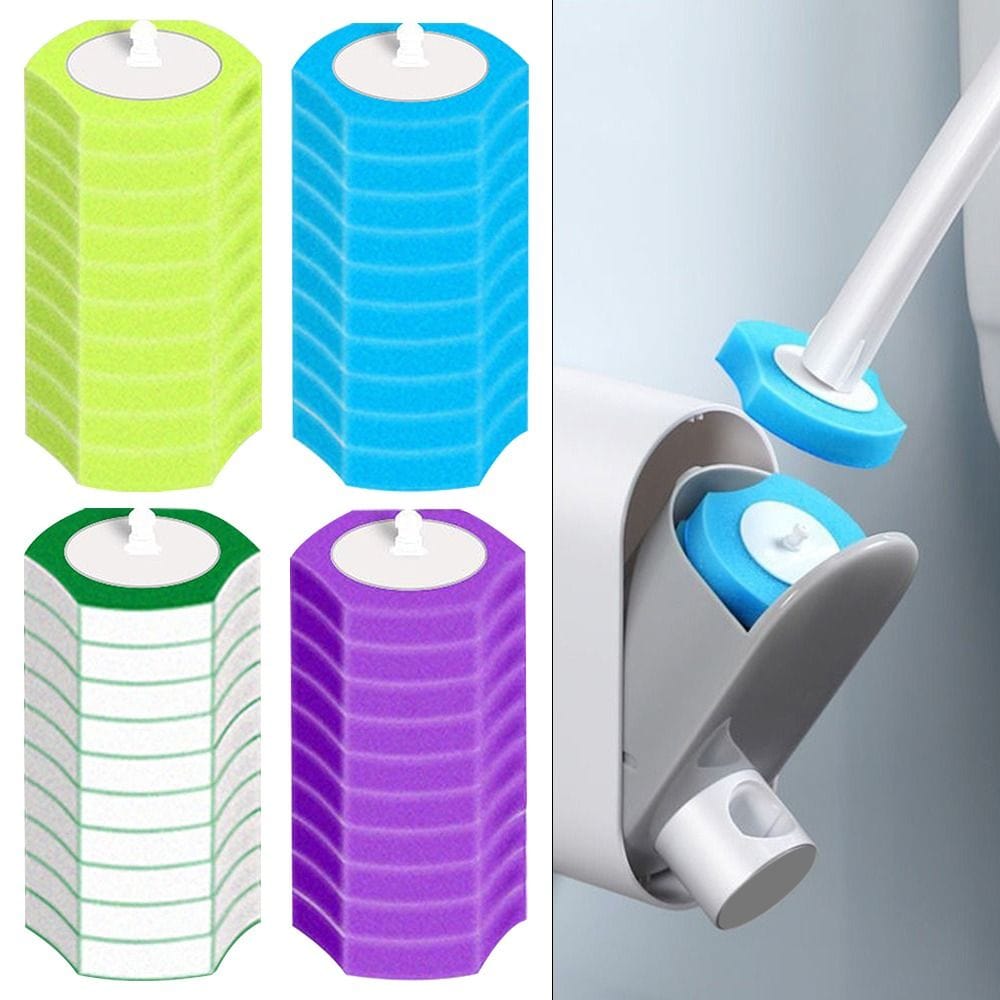Lively® Disposable Toilet Brush with Cleaning Liquid Wall-Mounted Cleaning Too - Gadget Through